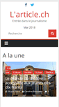 Mobile Screenshot of larticle.ch